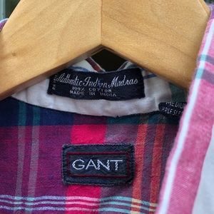 Gant Shirts - Vintage ShortSleeve Plaid Casual Button Down Shirt Gant Shirts - Vintage ShortSleeve Plaid Casual Button Down Shirt
